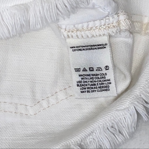 Free People white denim skirt Sz 2 - Picture 5 of 8